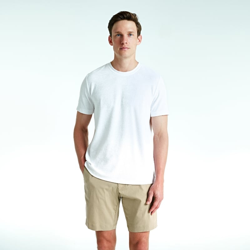 Bluemint MARVIN WHITE Crew Neck Towelling T-Shirt