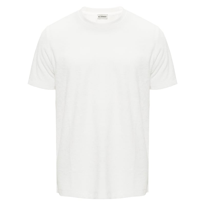 bluemint MARVIN WHITE Crew Neck Towelling T-Shirt