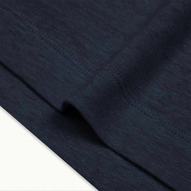 Bluemint MORITZ DARK NAVY Linen Polo Shirt