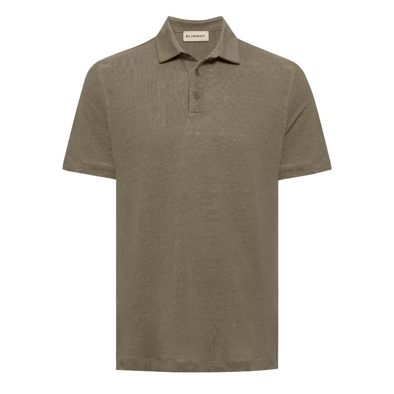 bluemint MORITZ STONE Linen Polo Shirt