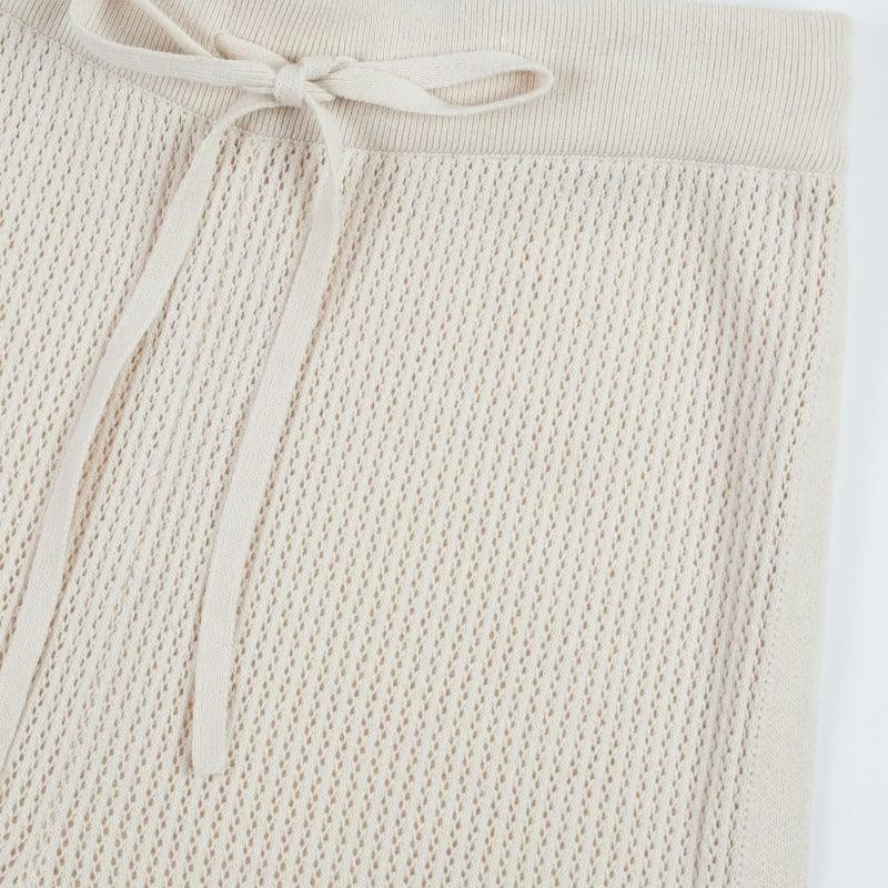 Bluemint NARA ECRU Open-knit Trousers