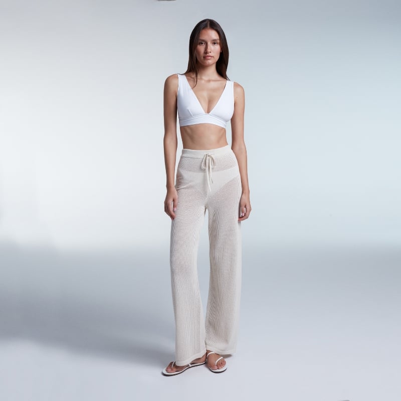 Bluemint NARA ECRU Open-knit Trousers