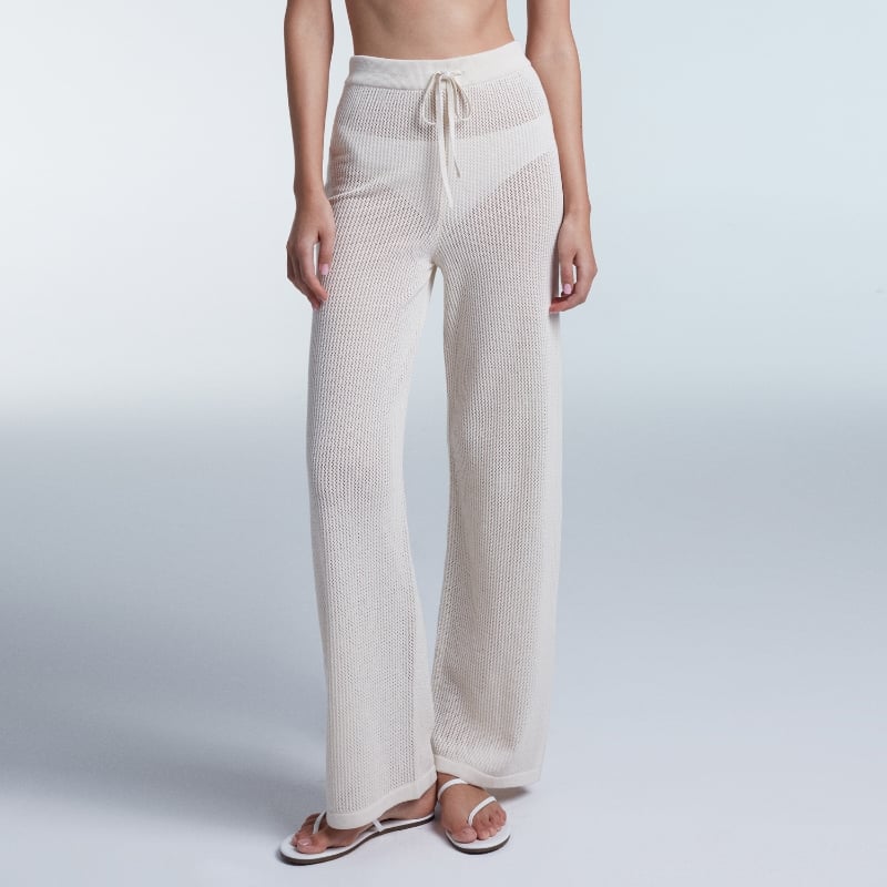 bluemint NARA ECRU Open-knit Trousers