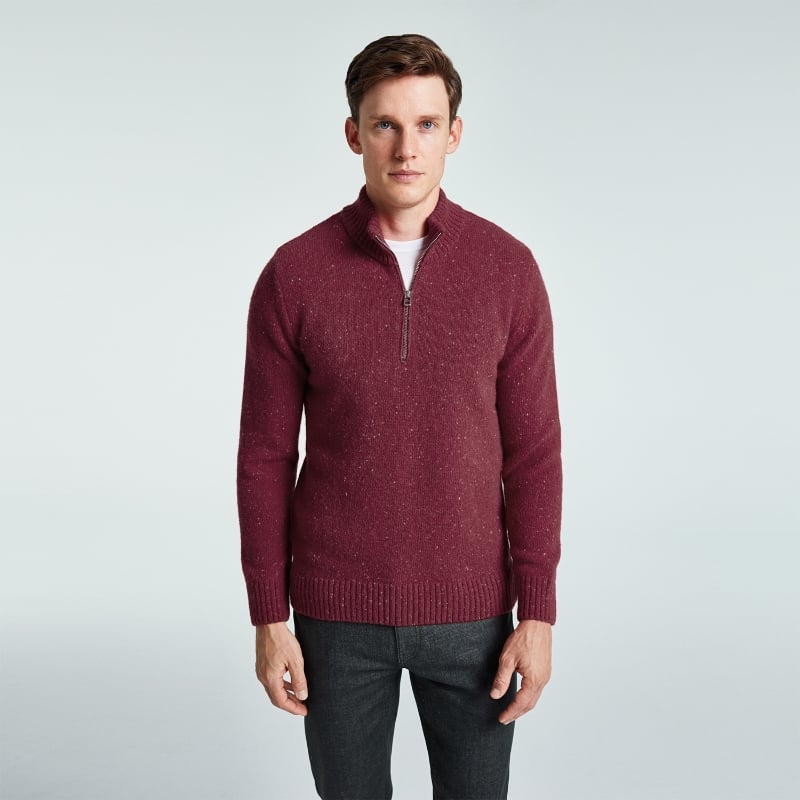 Bluemint NORRIS BARBADOS Half-Zip Neppy Sweater