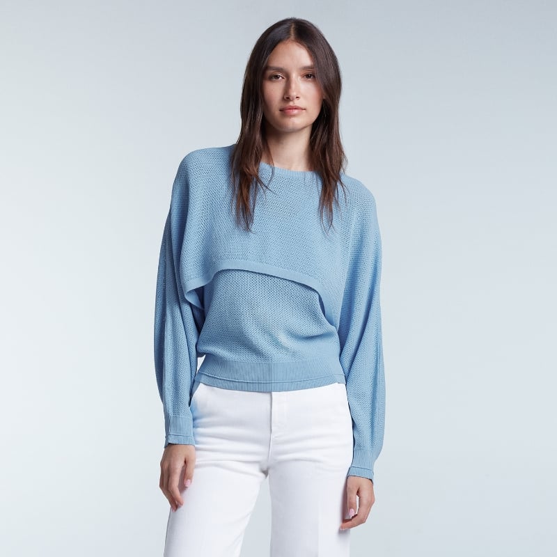 bluemint OLIVIA AIREY BLUE 2-Piece Open-knit Set