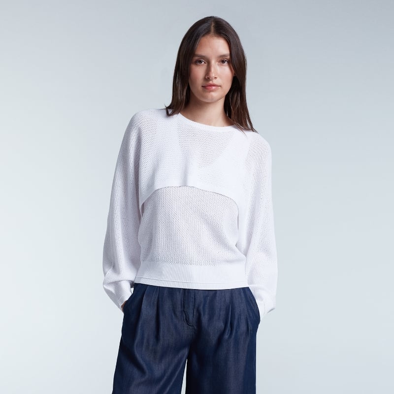 Bluemint OLIVIA WHITE 2-Piece Open-knit Set