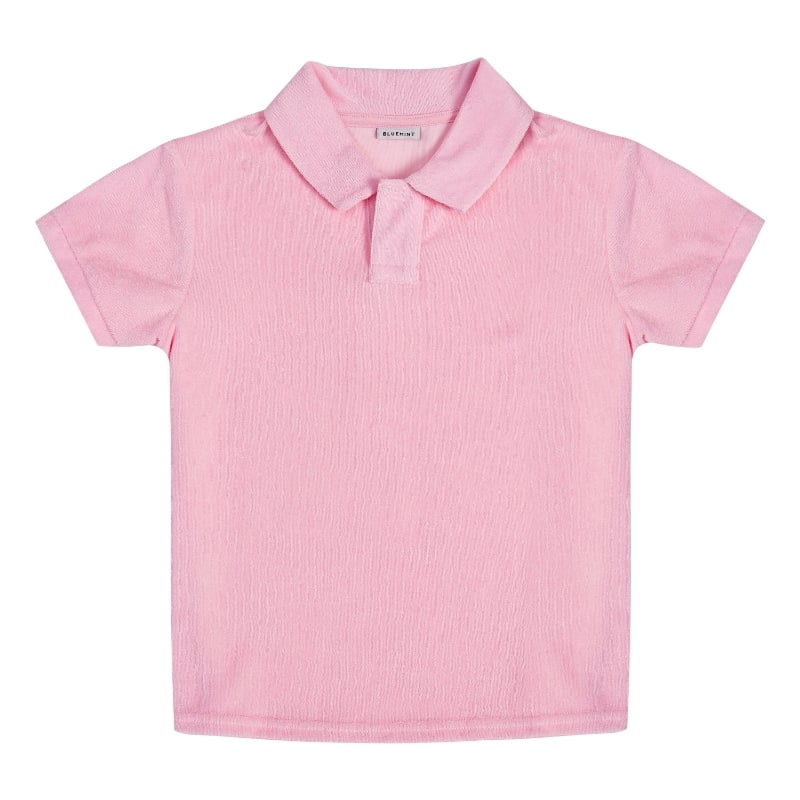 bluemint OLLIE PINK Kids Towelling Polo Shirt