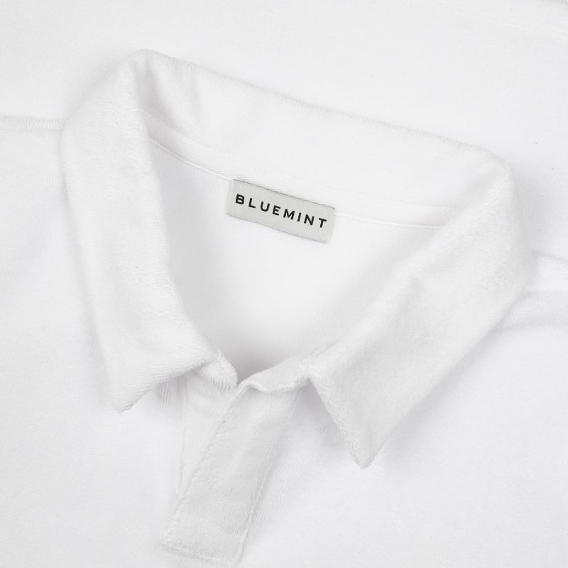 Bluemint OLLIE WHITE Kids Towelling Polo Shirt