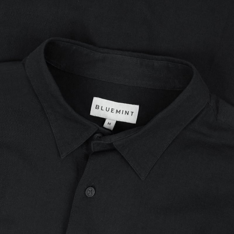 Bluemint PALMA BLACK Regular Fit Cotton Shirt