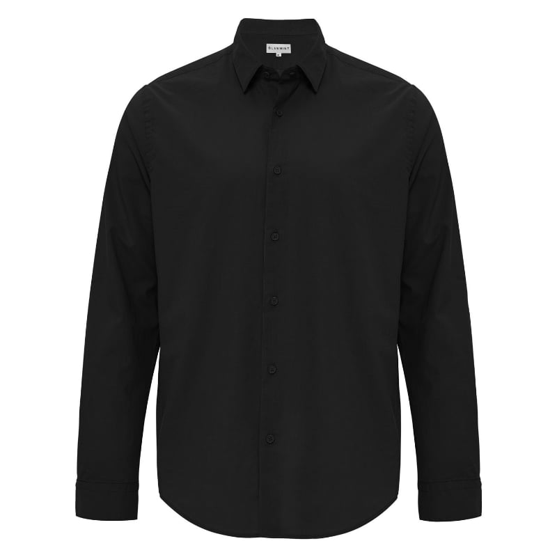 bluemint PALMA BLACK Regular Fit Cotton Shirt