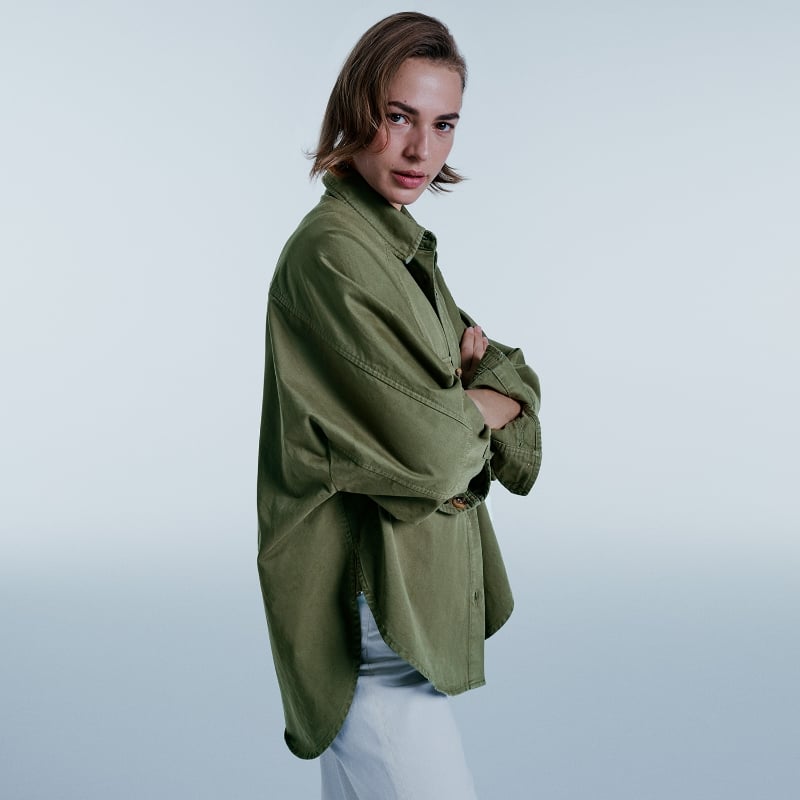 Bluemint PEARL KHAKI Garment Dyed Overshirt