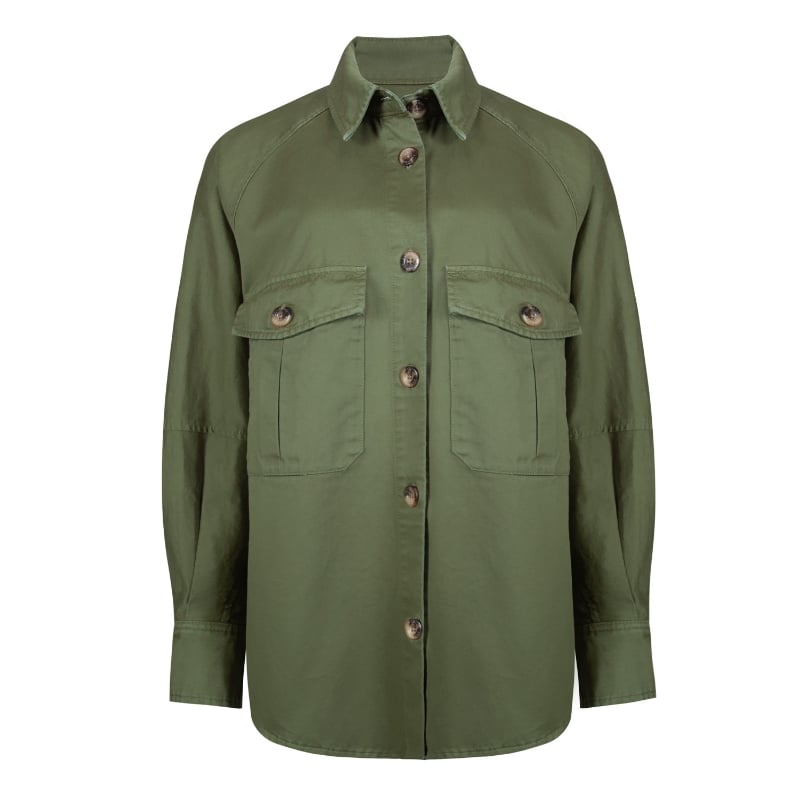 bluemint PEARL KHAKI Garment Dyed Overshirt