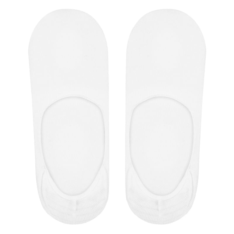 Bluemint PI 5 PACK WHITE Five Pack No Show Socks