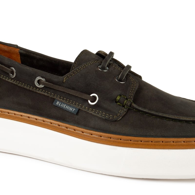 Bluemint PIETRO KHAKI Suede Leather Deck Shoes