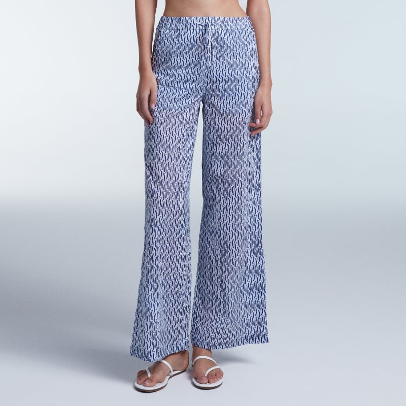 bluemint POLLY BLUEBERRY Cotton Cover-Up Trousers