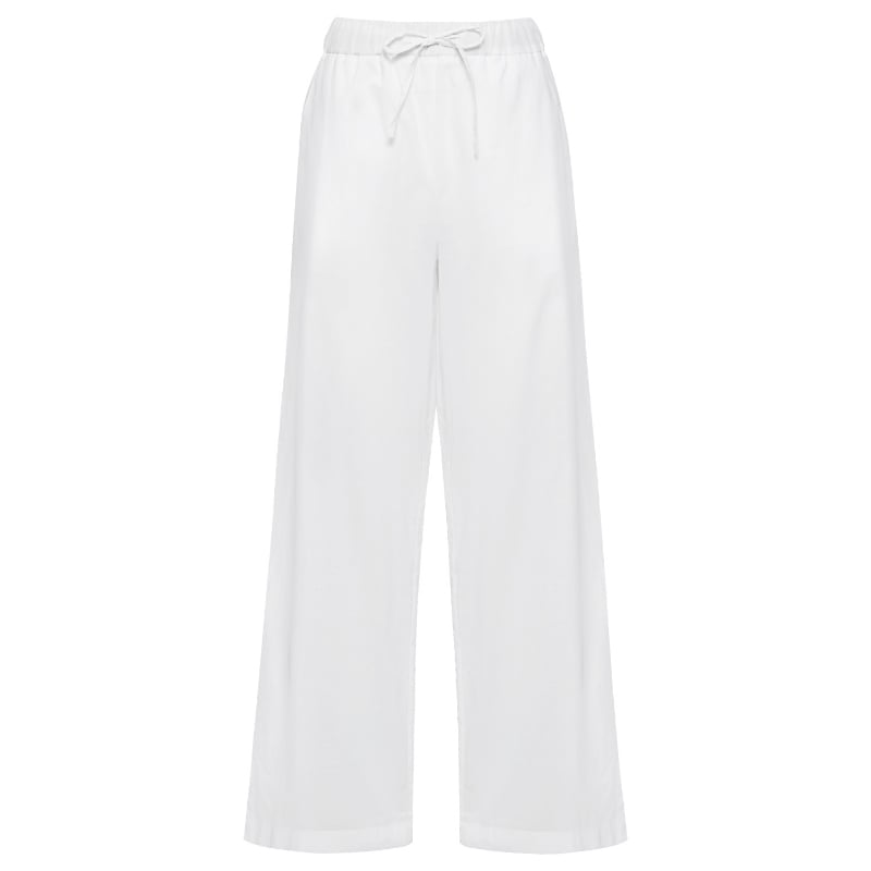 Bluemint POLLY WHITE Cotton Cover-Up Trousers