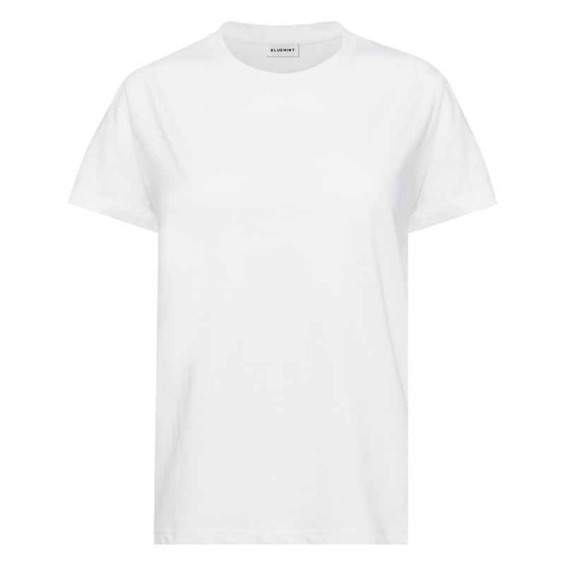 Bluemint RIA WHITE Crew-Neck Pima Cotton T-Shirt