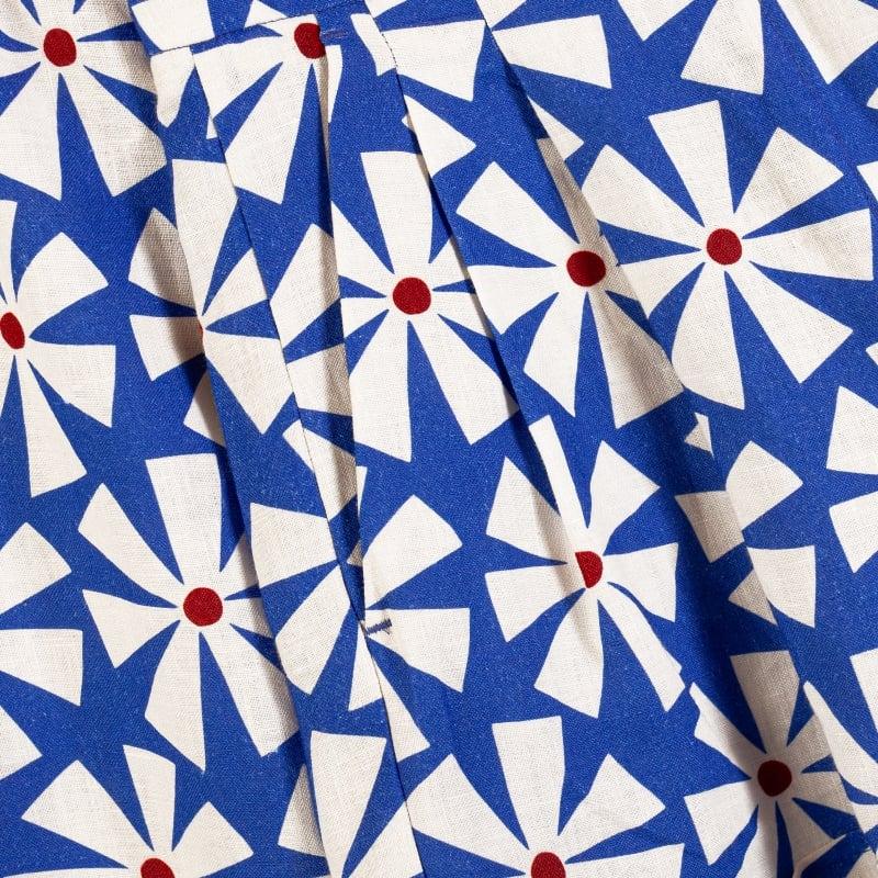 Bluemint ROMY DAZZLING DAISY Pleated Linen Shorts