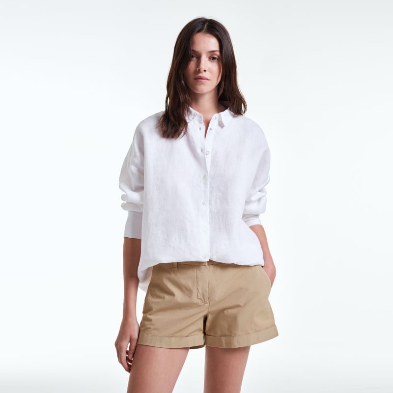 bluemint ROX SAND Structured Cotton-Blend Shorts