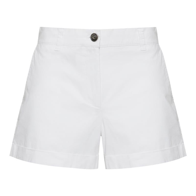 Bluemint ROX WHITE Structured Cotton-Blend Shorts