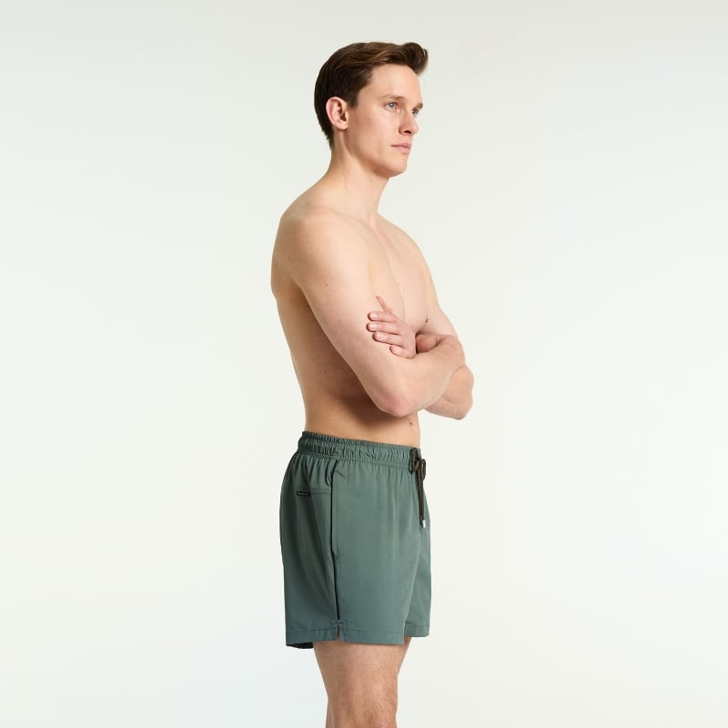 Bluemint SHELBY OLIVE Contrast Trim Swim Shorts