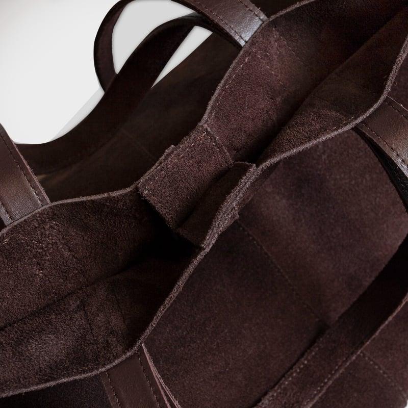 Bluemint SOFIA BROWN Large Leather Tote Bag