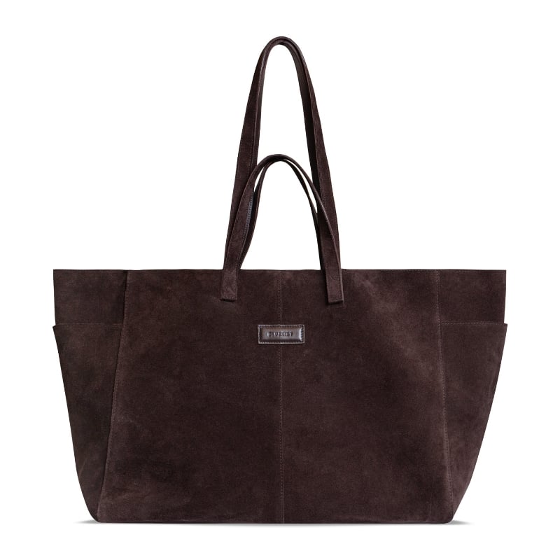 bluemint SOFIA BROWN Large Leather Tote Bag