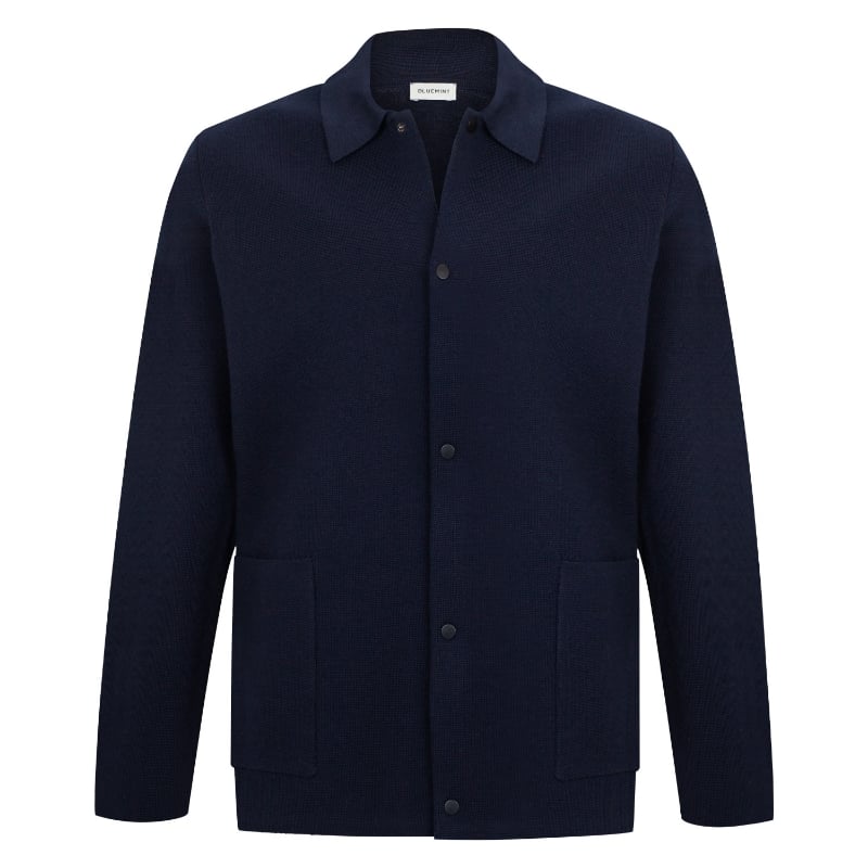 bluemint STUART DARK NAVY Wool-Blend Cardigan