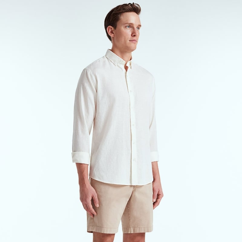 Bluemint TECH LINEN SHIRT ECRU Tech Linen Shirt