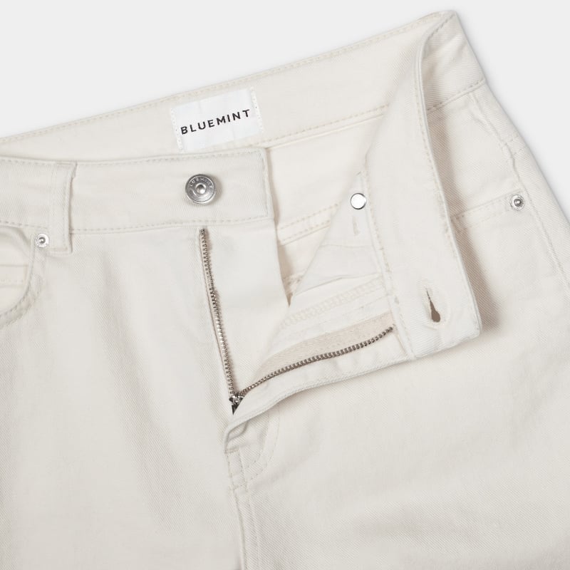 Bluemint VIOLA ECRU Wide-Leg Jeans