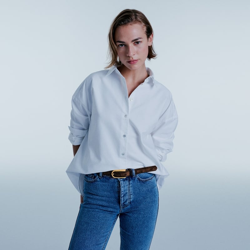 Bluemint VIOLETTE WHITE Organic Cotton Shirt