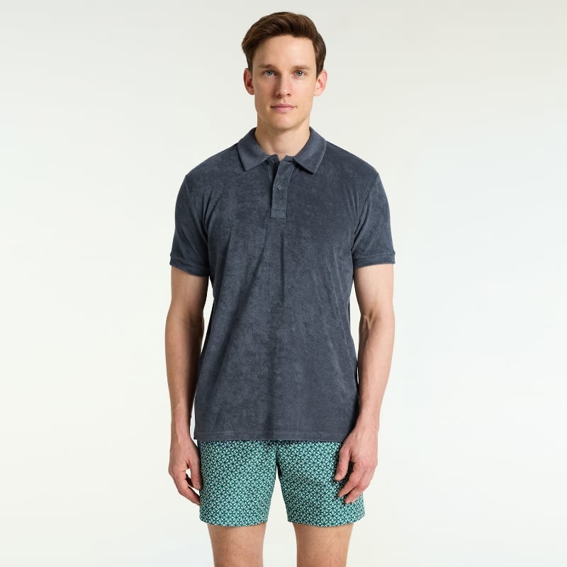 Bluemint YAM MIDNIGHT Towelling Polo Shirt