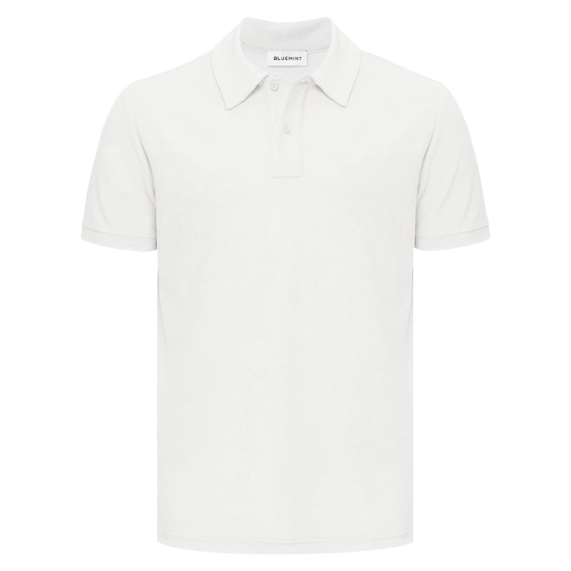 bluemint YAM WHITE Towelling Polo Shirt