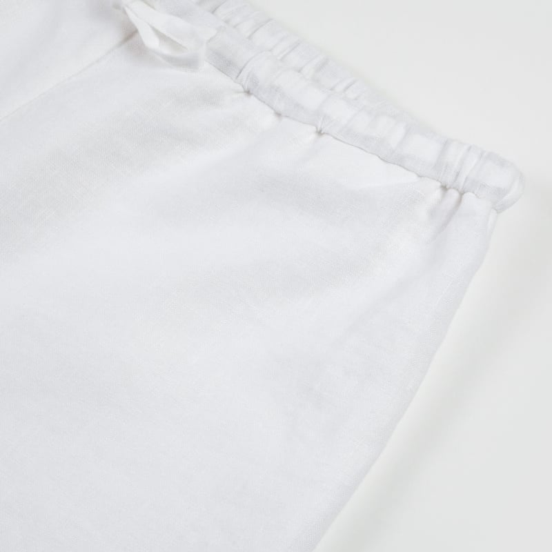 Bluemint ZIA WHITE Piped Linen Shorts