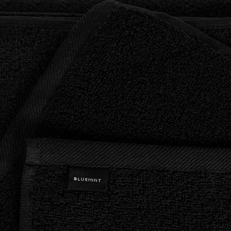 Bluemint BM BATH TOWEL SET BLACK Set Of Three Cotton-Terry Bath Towels