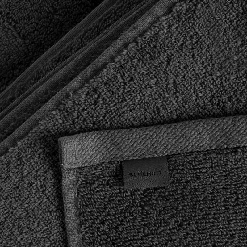 Bluemint BM HAND TOWEL SET DARK GREY Set Of Three Cotton-Terry Hand Towels