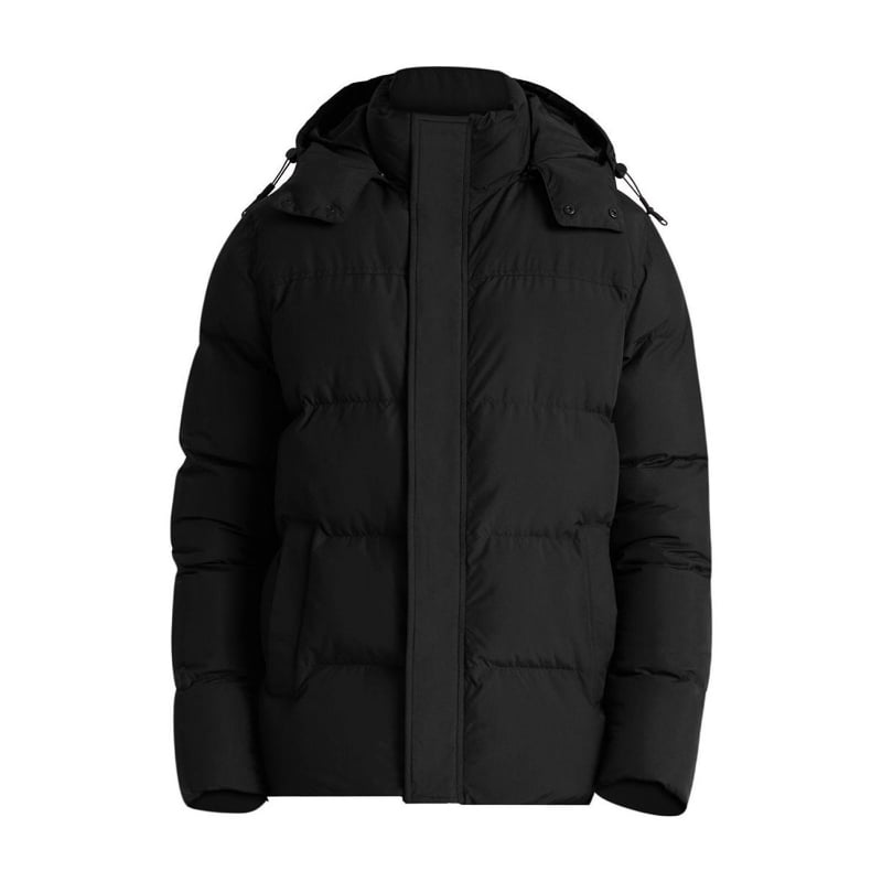 bluemint BM PUFFER BLACK Quilted Shell Hooded Jacket