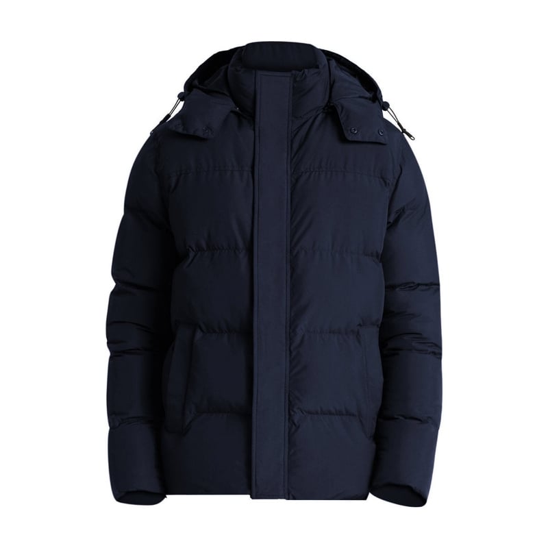 bluemint BM PUFFER DARK NAVY Quilted Shell Hooded Jacket