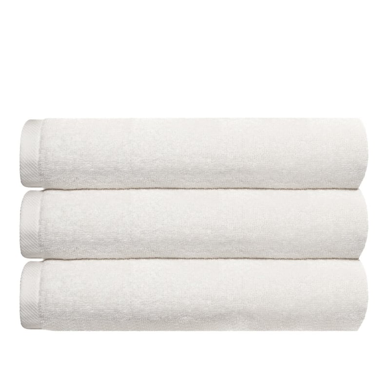 bluemint BM WASH TOWEL SET ECRU Set of Three Cotton-Terry Wash Towels