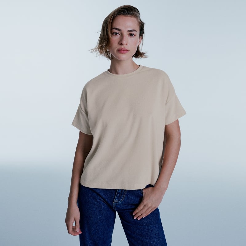 Bluemint CLOTTE BISCOTTI Crew Neck Towelling T-Shirt