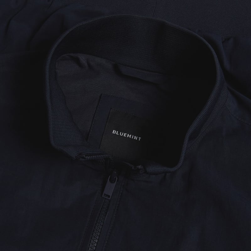 Bluemint COLBERT DARK NAVY Cotton Blend Bomber Jacket