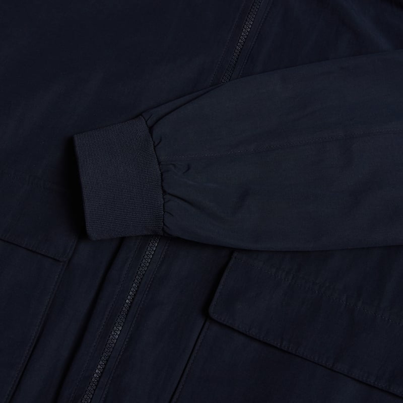 Bluemint COLBERT DARK NAVY Cotton Blend Bomber Jacket