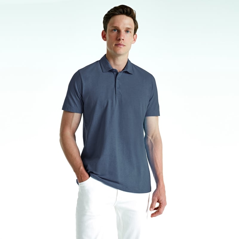 Bluemint COOL TOUCH COTTON POLO SHIRT MIDNIGHT Regular Fit Polo Shirt