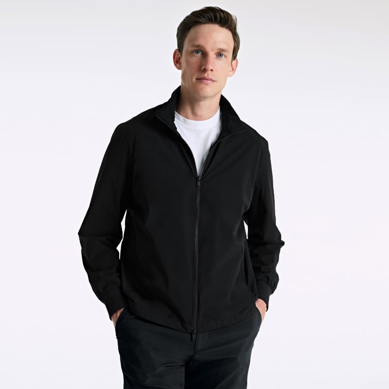 Bluemint COOPER BLACK Water-Repellent Stand Collar Jacket