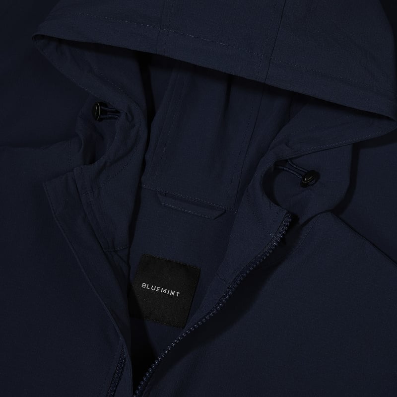 Bluemint CRAIG DARK NAVY Water-Resistant Hooded Jacket
