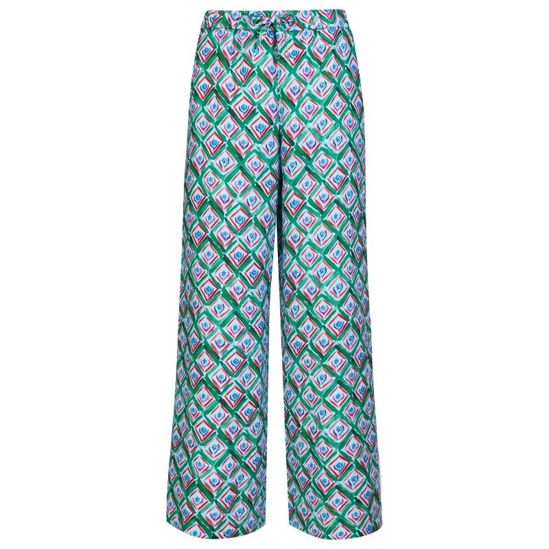 Bluemint DAISY AMAZON CAMOMILE Wide-Leg Linen Trousers