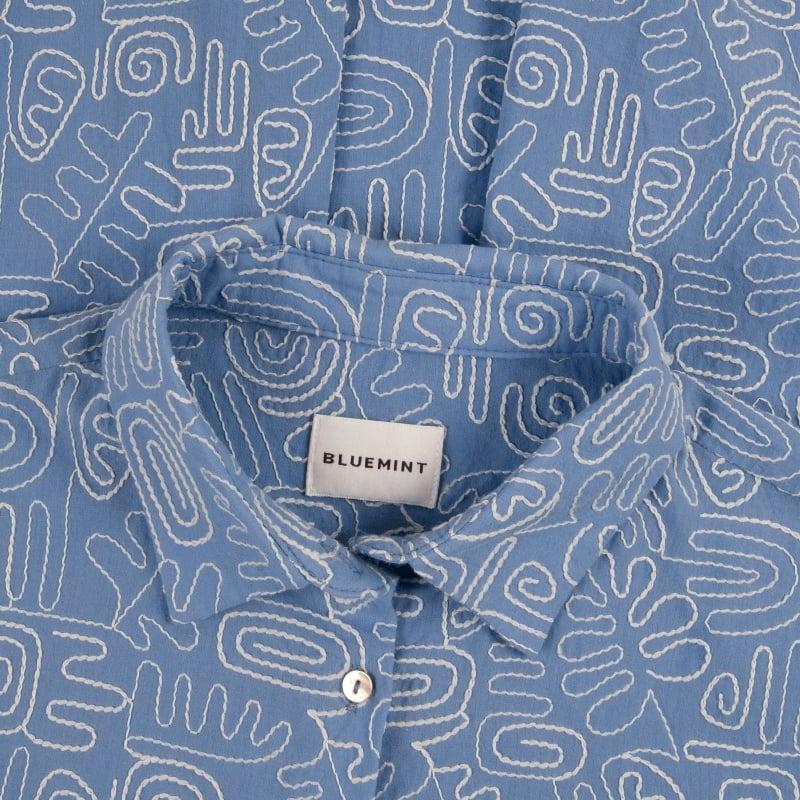 Bluemint DAPHNE CHAMBRAY BLUE EMBROIDERY Embroidered Shirt