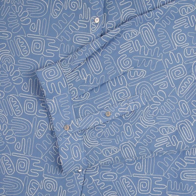 Bluemint DAPHNE CHAMBRAY BLUE EMBROIDERY Embroidered Shirt