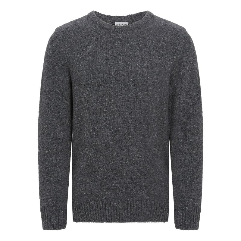 bluemint DESMOND ANTHRACITE MELANGE Crew-Neck Neppy Sweater