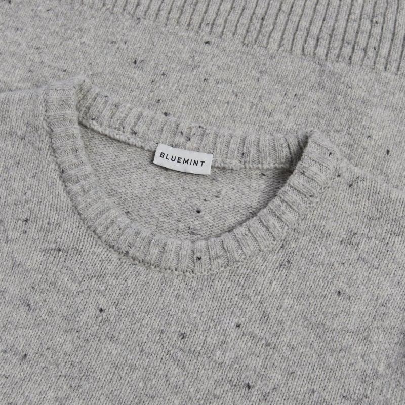 Bluemint DESMOND GREY MELANGE Crew-Neck Neppy Sweater